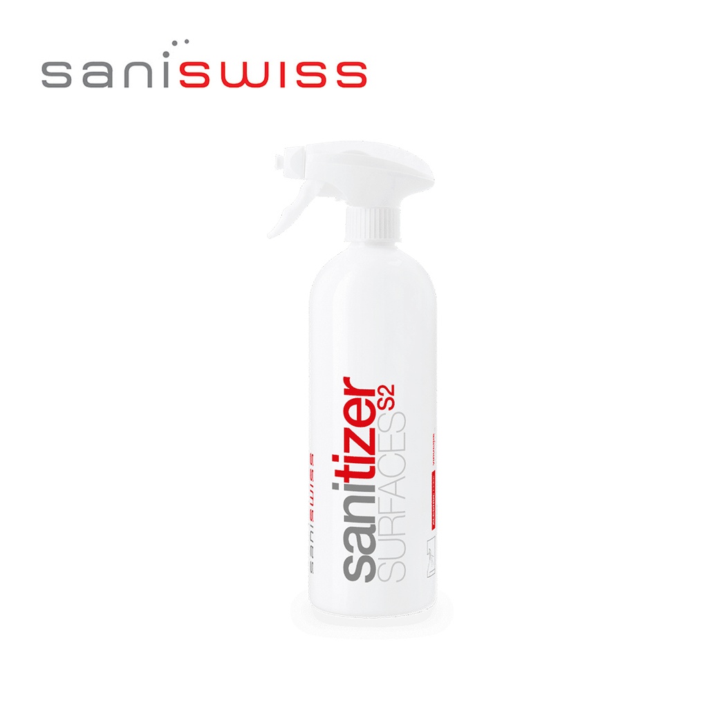 [SaniSwiss] S2 - 2 in 1 Foam spray surface 750 ml, 10 pcs