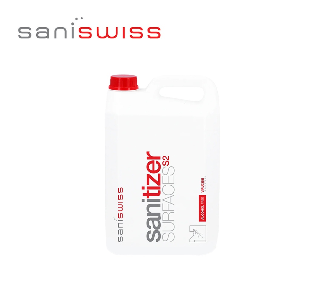 [SaniSwiss] S2 - Nettoyant desinfectant surfaces Bidon 5L, 2 pcs