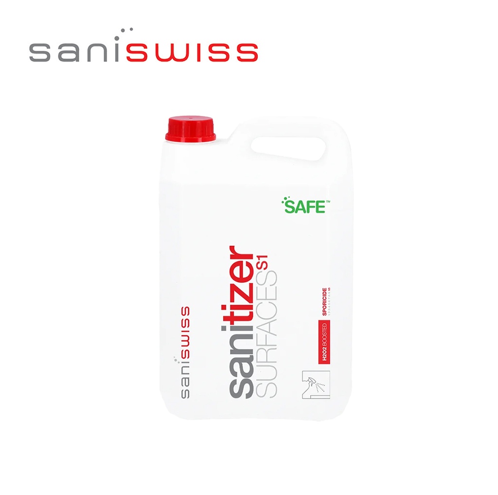 [SaniSwiss] S1 - Desinfektionsreiniger Oberflächen Kanister 5L, 2 Stk.